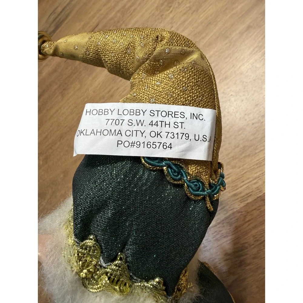 Robert Stanley Posable Elf Pixie Green Gold Bendable Legs Arms Jingle Bells READ - Picture 9 of 16